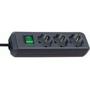 1152300400 Eco-Line Power strip 3-way switch 3m H05VV-F 3G1,5 black