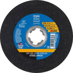 69198289 Cut-off wheel EHT 125x1.0 mm X-LOCK straight universal line PSF STEELOX for steel/precious steel 10 pieces