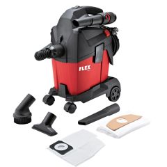 Flex-tools 532024 VC 6 L MC Compact Vacuum Cleaner with manual filter cleaning + Fleece filter bags