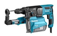 Makita HR2653TJ 230 V Combination hammer with dust extraction unit and interchangeable head in MakPac