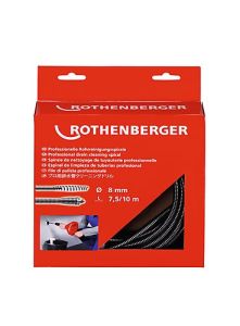 Rothenberger Accessories 72425 Spiral Drain Cleaner 8 mm with coupling and inner core