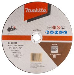Makita Accessories E-03006 Cut-off wheel 230 x 22,23 x 2,0mm stainless steel