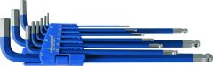 Projahn 3613 Allen wrench set, hexagonal, long version, blue 1.5 - 10 mm, 9 pieces