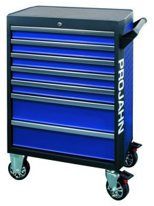 Projahn 5501-591 Filled workshop trolley GALAXY with 7 drawers, 229-piece. Proficraft equipment blue / anthracite