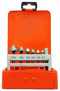 Projahn 35003 Countersink drill bit set HSS-G 90° 1/4 "hex. Shaft 7 piece
