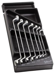 Facom MOD.55-1 Module Ring Wrench Set, Metric Sizes 7-Piece