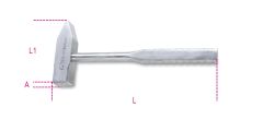 Beta 013700375 1370INOX - Locksmith hammer, made of stainless steel