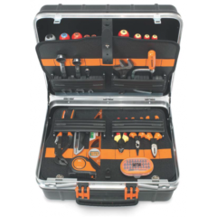 4750RCW011VDE 53- pcs. Tooolbox set VDE with rubber wheels