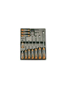 Beta 024240160 T160 Hard Moulded inserts with assortment of tools