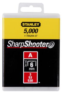 1-TRA204-5T Staples 6mm Type A - 5000 Pieces