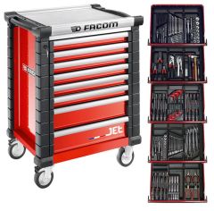 Facom JETCM175BNL Tool Trolley Filled Red