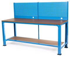 Huvema K3210 Workbench with tooling wall and MDF worktop