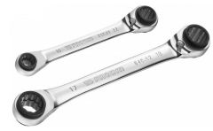 Facom 64C.J2PB Straight ring spanner set with metric measurements 2-piece
