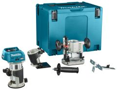 Makita RT001GZ10 Top and edge router 40V Max without batteries and charger with accessories in MBox