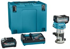 Makita RT001GM207 Top and edge router 40V Max 4.0Ah Li-ion in MBox