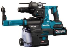 Makita HR004GM202 Combination hammer SDS-Plus 40V Max 4,0Ah Li-Ion with dust extraction in MakPac