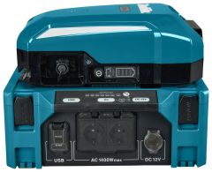Makita BAC01PDC1200NL Mobile Power Supply 1.4kW + PDC1200 Back Carried Battery Station