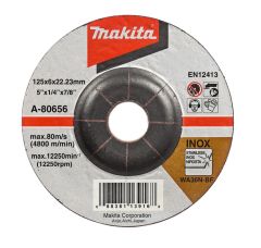 Makita Accessories A-80656 grinding disc 125x6mm stainless steel