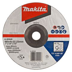 Makita Accessories A-80949 grinding disc 180x6,0mm steel