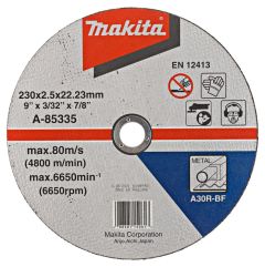 Makita Accessories A-85335 Cut-off wheel Metal 230 x 22.2 mm 1 piece