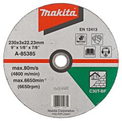 Makita Accessories A-85385 Cut-off wheel Stone 230 x 22.2 mm 1 piece