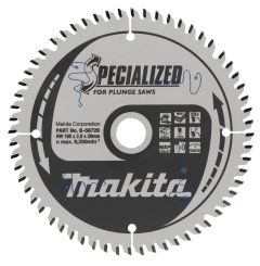 Makita Accessories B-56720 Specialized HM saw blade 165 x 20 x 60T thickness 1.40mm