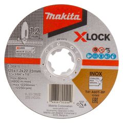 Makita Accessories E-00418 Cut-off wheel X-LOCK 125x1,2x22,23mm stainless steel 10 pieces