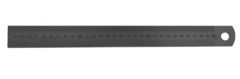 07074004 Ruler stainless steel 300x13x0.5mm matt chrome plated mm+1/2mm double sided, class 2, DIN2768