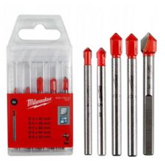 Milwaukee Accessories 4932479948 4932479948 Glass and tile drill set 5-piece