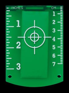 71126301 ZLM GREEN Target plate 69x98mm magnetic