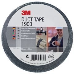 7000071798 Economy Duct Tape 1900, Black, 50 mm x 50 m