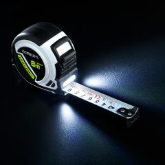 PLD85 Tape measure with built-in LED lighting 8 m x 25 mm