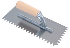 RA183V6 Glue comb V-serrations 6 x 6 mm Wooden handle