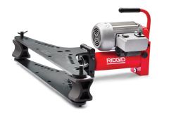 Ridgid 39243R Model HB382E Electric-hydraulic Open Wing Bender with folding wing 3/8" - 2" 230 Volt