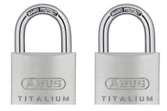 64TI/30 TWINS C Titalium Padlock, two pieces, equal-locking
