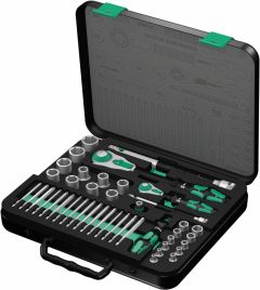 Wera 05160785001 8100 SA/SC 2 Zyklop Speed ratchet set 1/4" drive and 1/2" drive, metric, 43 parts