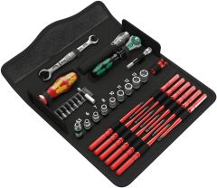 Wera 05135926001 Kraftform Kompakt W1 Service tool set, in case