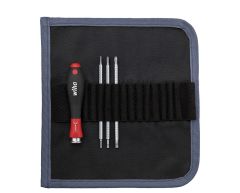 Wiha 00613 Screwdriver set with changeable shanks SYSTEM 4 Phillips, hexagonal, slotted head 4-parts ()
