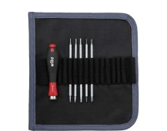 Wiha 00616 Screwdriver set with interchangeable shanks SYSTEM 4 slotted head, Phillips, hexagon 6-parts ()