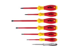 Wiha 00834 Screwdriver set SoftFinish electric slotted head, Phillips 7-parts ()