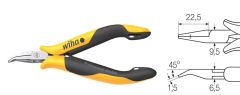 Wiha 26802 Professional nose pliers ESD curved shape, approx. 45° () 120 mm