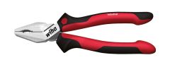 Wiha 30826 Combination pliers Industrial with DynamicJoint® and OptiGrip with extra long cutting edge  180 mm