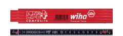 Wiha 37067 Folding rule LongLife® Plus Composite 2 m metric, 10 parts () red/black