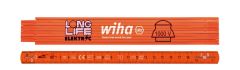 Wiha 4102008 Electricians' rule Longlife 2 m metric, 10 parts (42068) orange