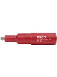 Wiha 283191 Square adapter insulated 3/8" for 1/4" socket wrench