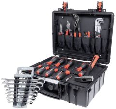 Wiha 45256 Tool case Basic set Mechanic 46-piece