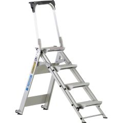 Zarges 41494 Plazastep P Safety stairs - 4 treads Working height: 2.90m