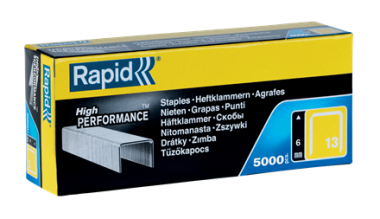 Rapid 11830700 No. 13 Fine Wire Staples 6 mm  5,000 pcs.
