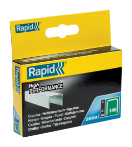 Rapid 11908131 No. 140 flat wire staples 8 mm  2,000 pieces