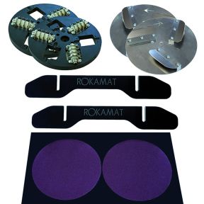 Rokamat 22250 Deal Set - Perforating Discs, Scraping Discs, Support Feet and Sharpening Plate 200mm